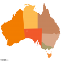 Australia States Map