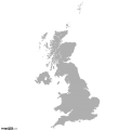 UK Map, High Detail, Outlines