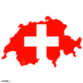 Switzerland Map and Flag 1
