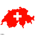 Switzerland Map and Flag 2