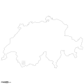 Switzerland Map Outline