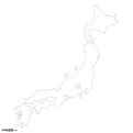 Japan Map, Outline