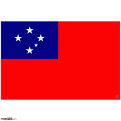 Western Samoa Flag, PNG