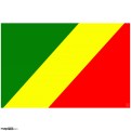 Congo Flag, PNG