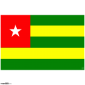 Togo Flag, PNG