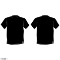T-Shirt Front and Back - Black