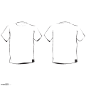 T-Shirt Front and Back - Outlines