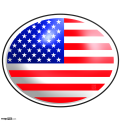 US Flag Icon 3D