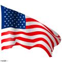 US Flag Waving, Realistic