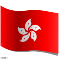 Hong Kong Flag Waving