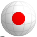 Japan Flag Globe