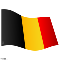 Belgium Flag Wavey