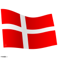 Denmark Flag Wavey