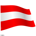 Austrian Flag Waving