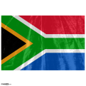 South African Flag, Grunge