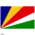 Seychelles Flag, Grunge