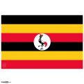 Uganda Flag, Grunge