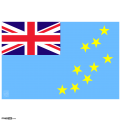 Tuvalu Flag, Grunge