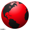 Globe: Americas, Red