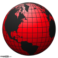 Globe: Atlantic, Red