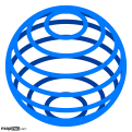 Ring Globe: Blue