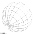 Intricate Wireframe Globe, Light