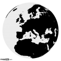 Detailed Globe: Europe