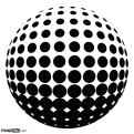 Globe Dots BW1