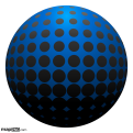 Blue Black Globe