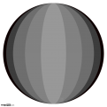 Shaded Grey Globe