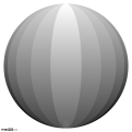 Shaded Grey Globe 2