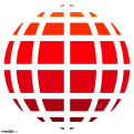 3D Globe, Red