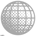 3D Globe, Dot Matrix Shading 2