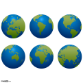 Free PNG Globes Set 6