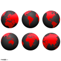 Free PNG Globes Set 7