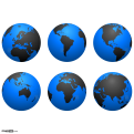 Free PNG Globes Set 7