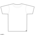 Free T-Shirt Template - Small, Grey