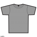 T-Shirt Template - Grey