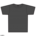 T-Shirt Template - Charcoal