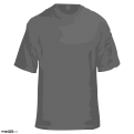 T-Shirt Template Charcoal
