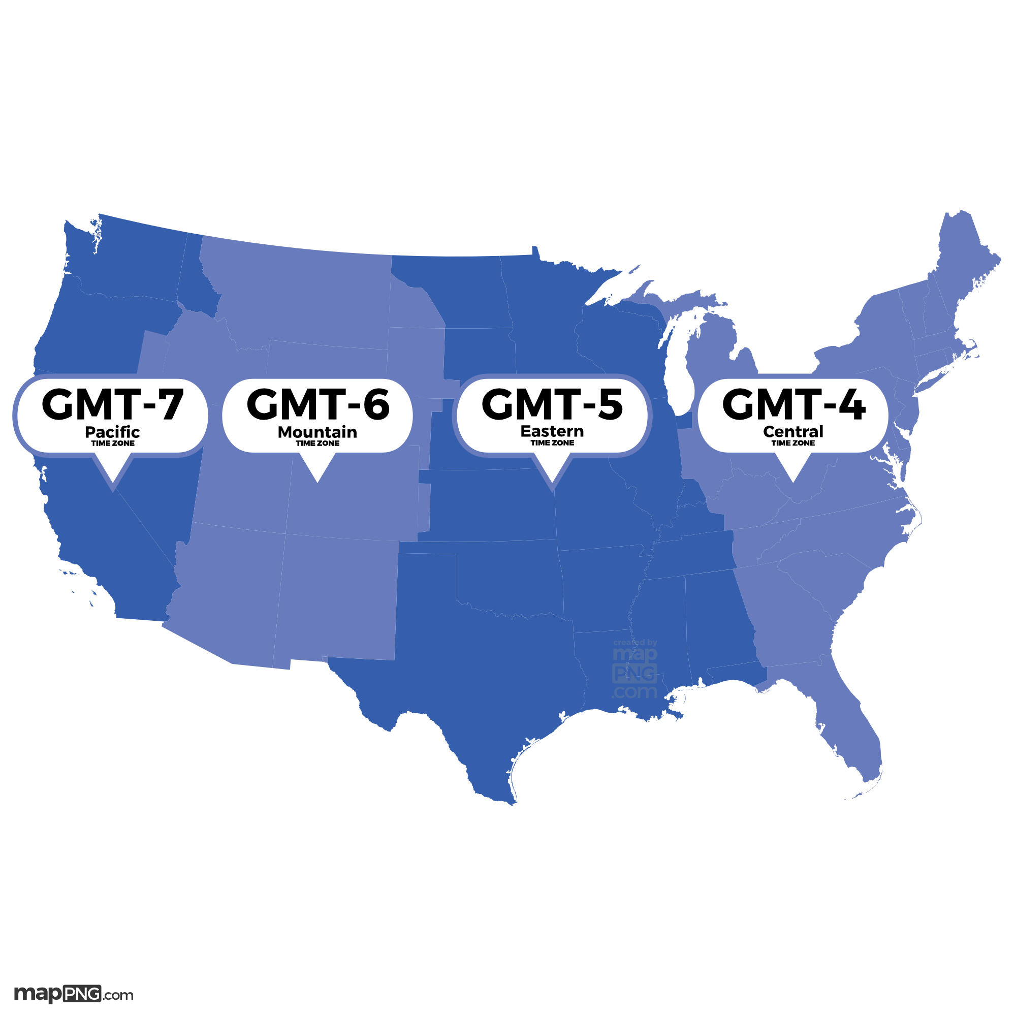 US Time Zones Daylight To GMT