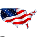 USA Flag Map - Big