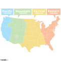 US Times Zones Map