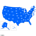 US States Map With Abbreviations