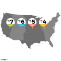 USA Time Zones Map