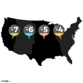 USA Time Zones Map 3