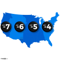 USA Time Zones Map 4