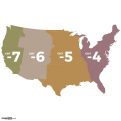 USA Time Zones Map 5