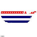 USA Map Flag Theme