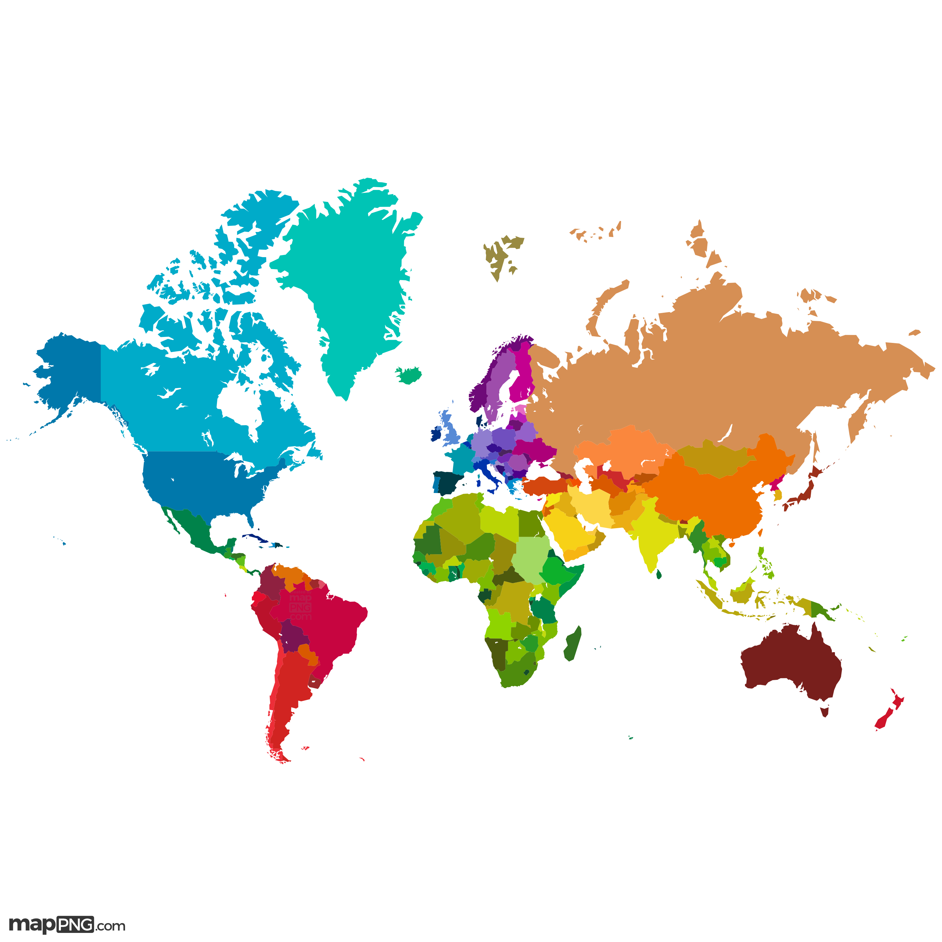World Map With Countries Png Carlen Wilmette